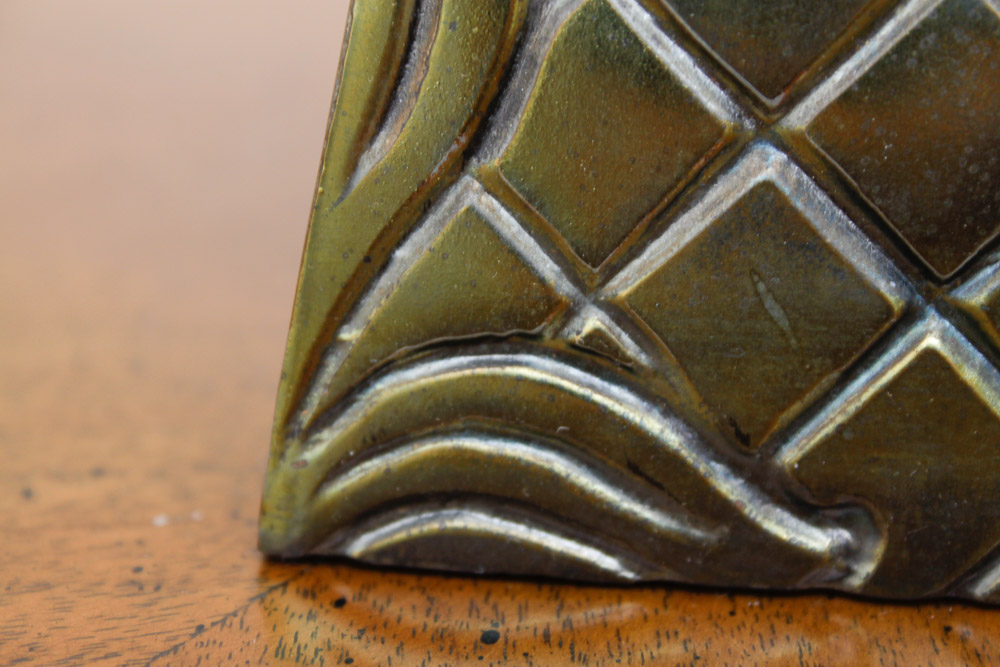 Glass and Gilt Table Lamp