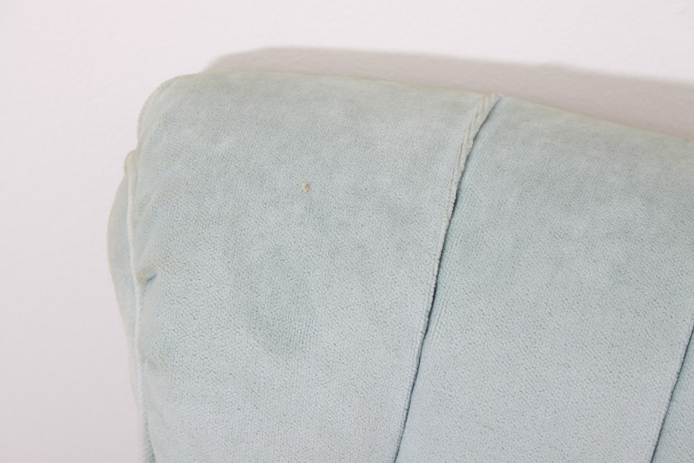 Blue Tufted Chair