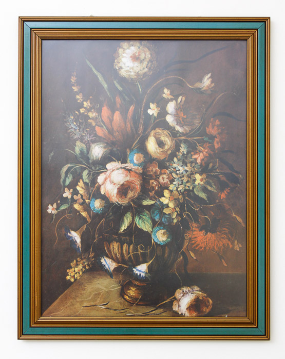 Framed Floral Still Life Print