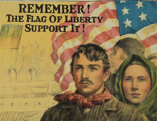 WWI Liberty Loan Color Lithograph Propaganda Poster