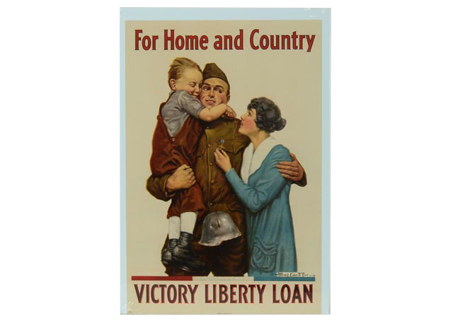 WWI Victory Liberty Loan Color Lithograph Propaganda Poster