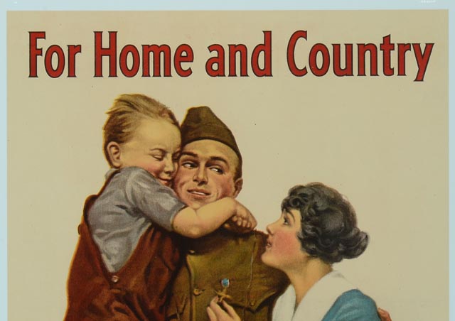 WWI Victory Liberty Loan Color Lithograph Propaganda Poster