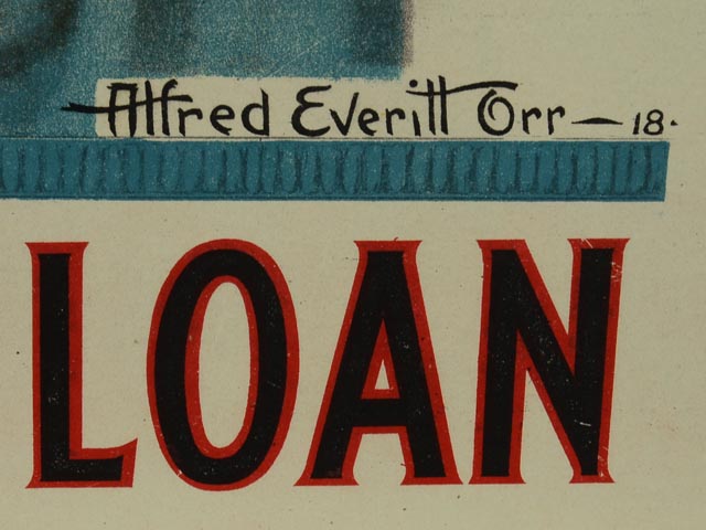 WWI Victory Liberty Loan Color Lithograph Propaganda Poster