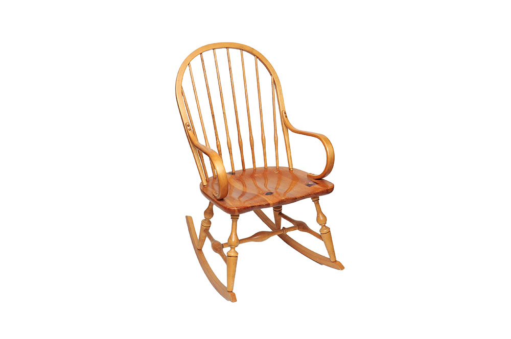 Ethan Allen Bow Back Rocking Chair