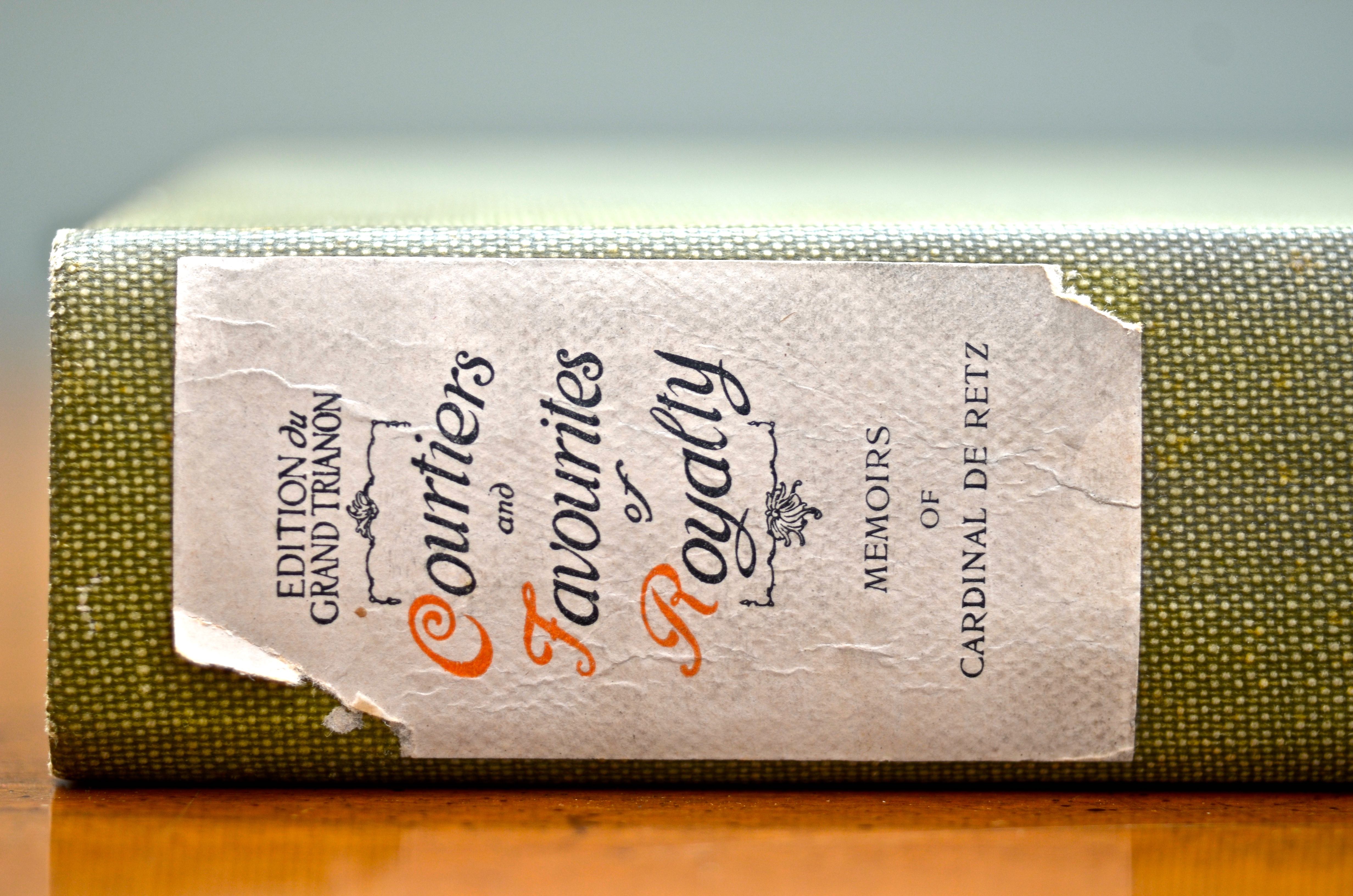 Courtiers and Favorites of Royalty Memoirs of Cardinal De Retz