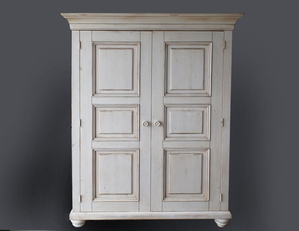 Ethan Allen "New Country" White-Painted Cabinet
