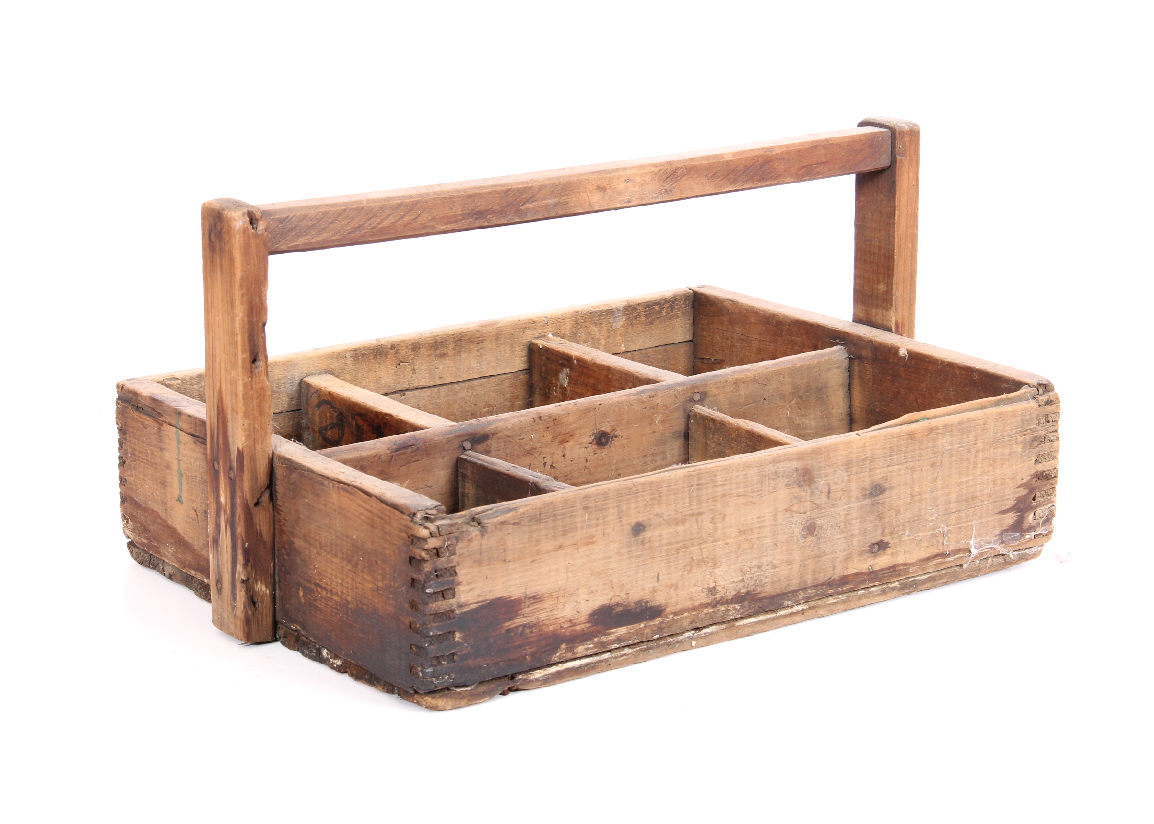 Antique Wooden Milk Carrier