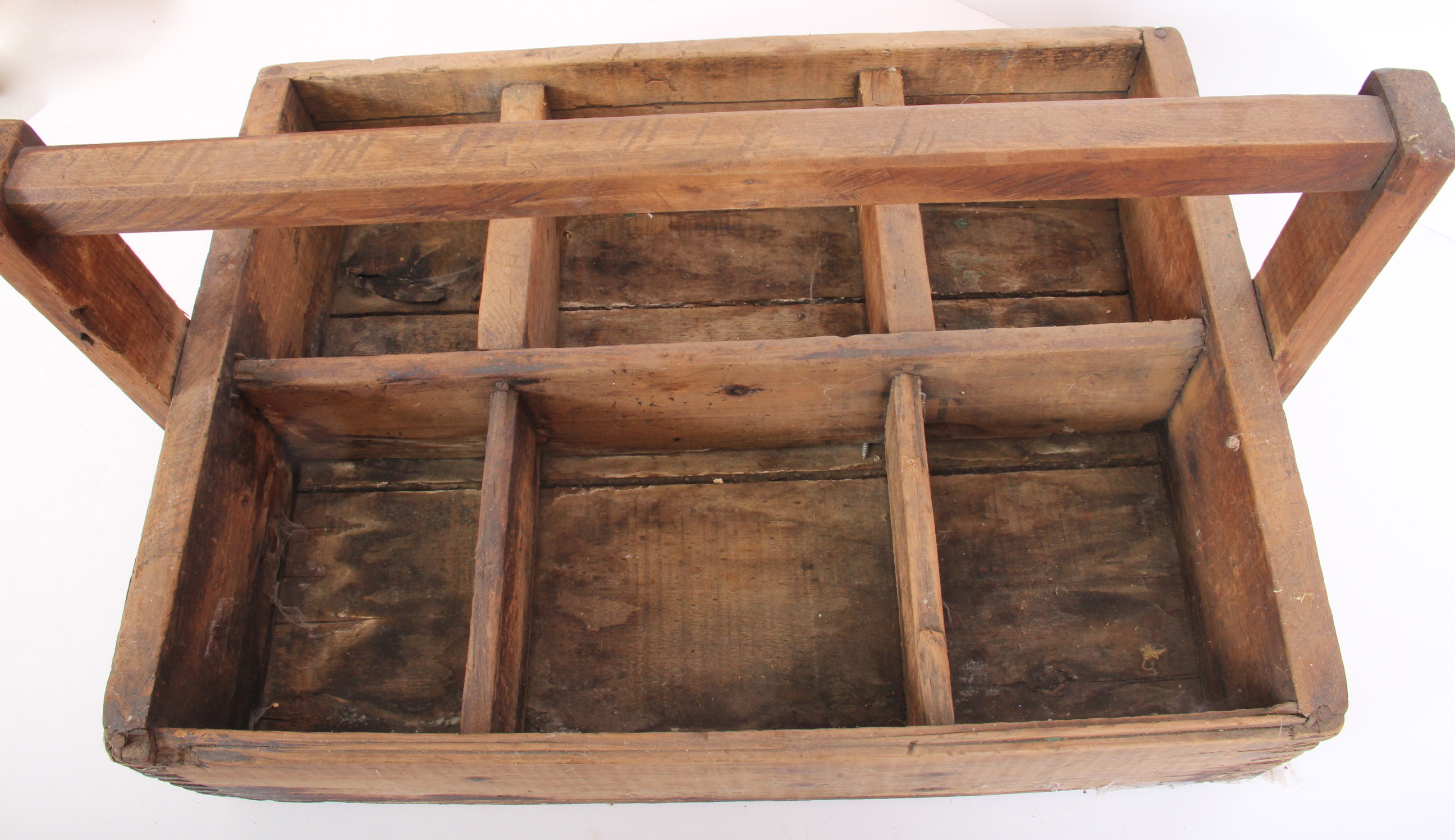 Antique Wooden Milk Carrier