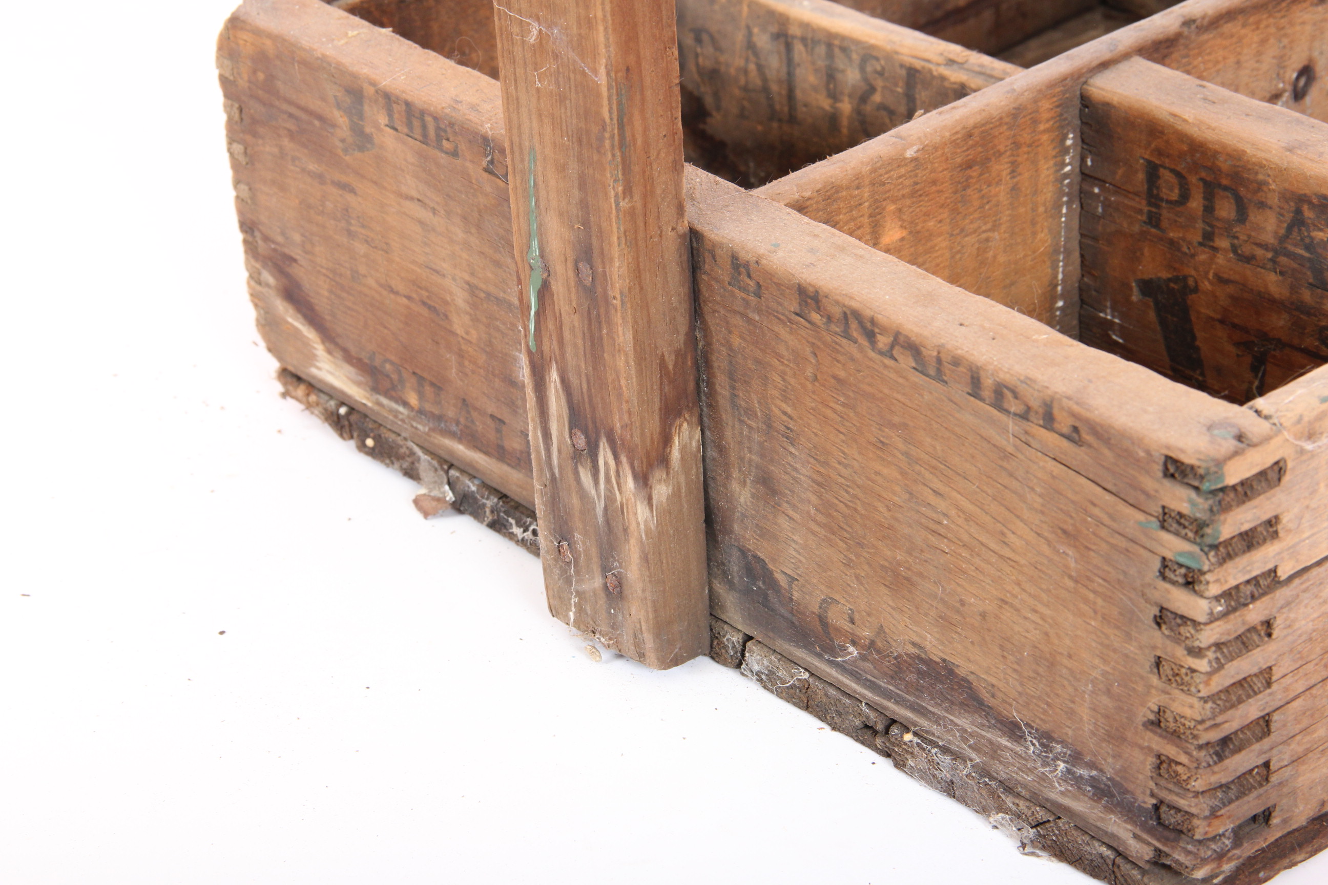 Antique Wooden Milk Carrier