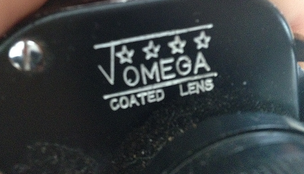 Vintage Omega Binoculars with Long Tail Bird Carving