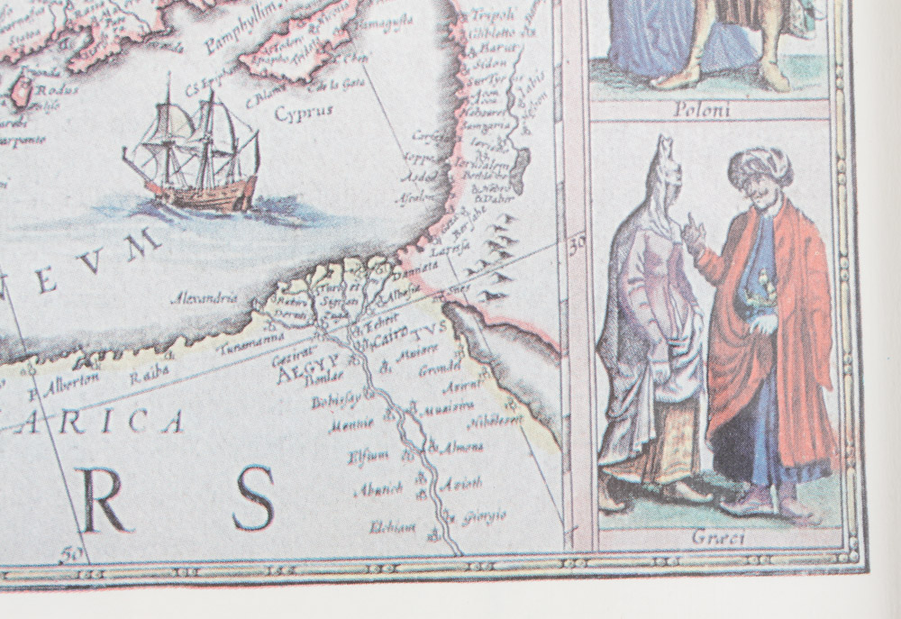 Pair of Framed Map Prints