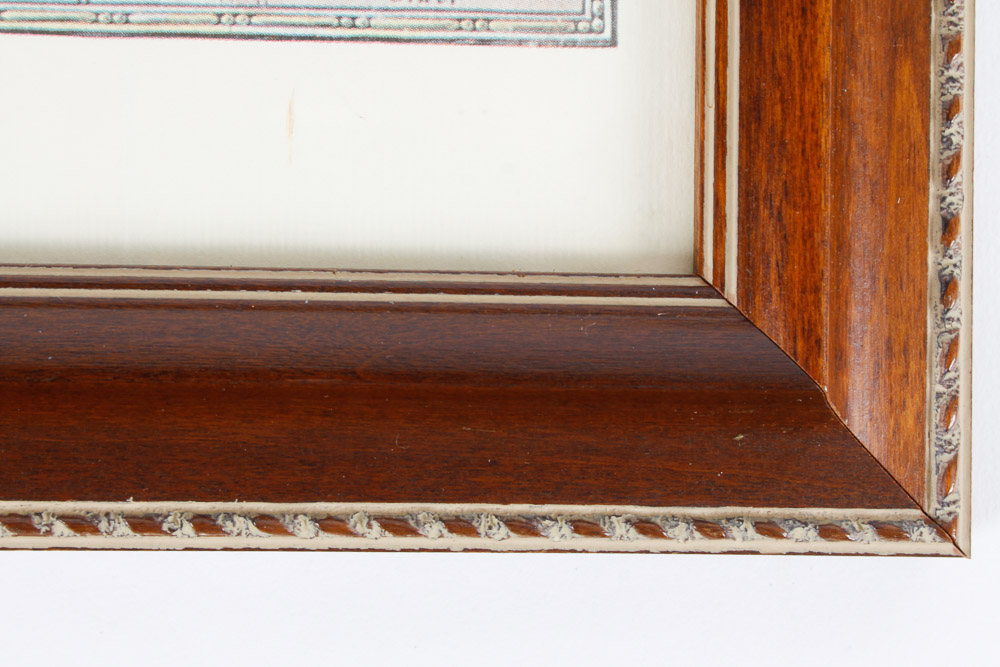 Pair of Framed Map Prints