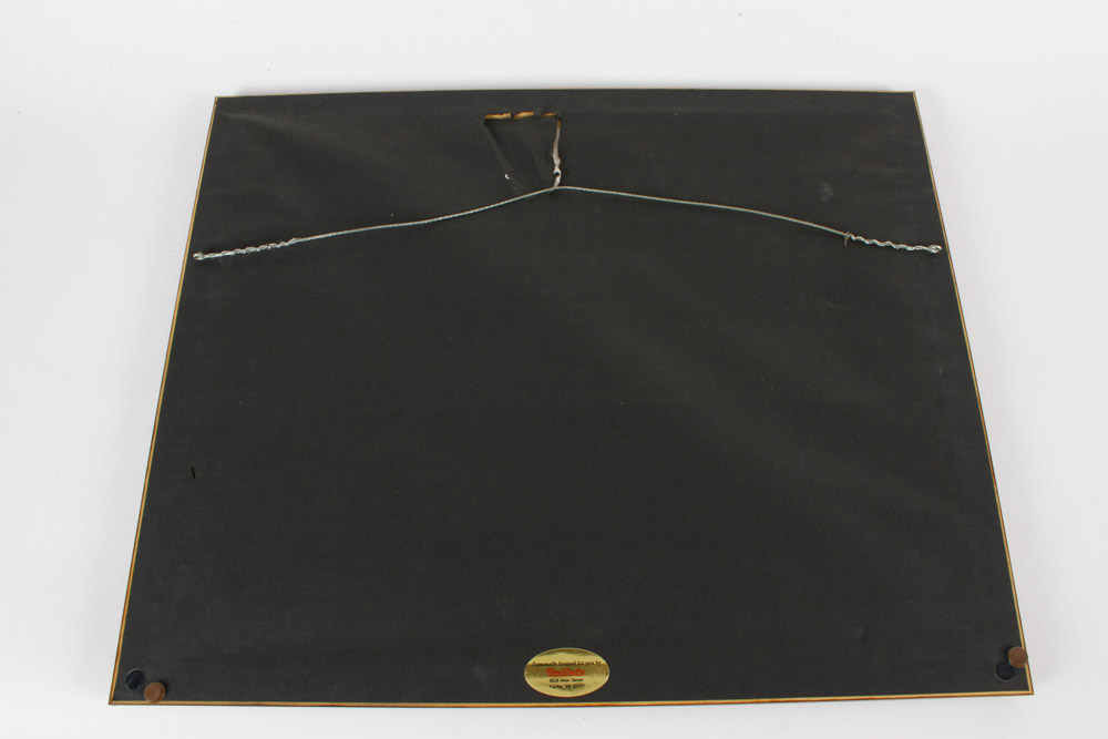 Pair of Framed Map Prints