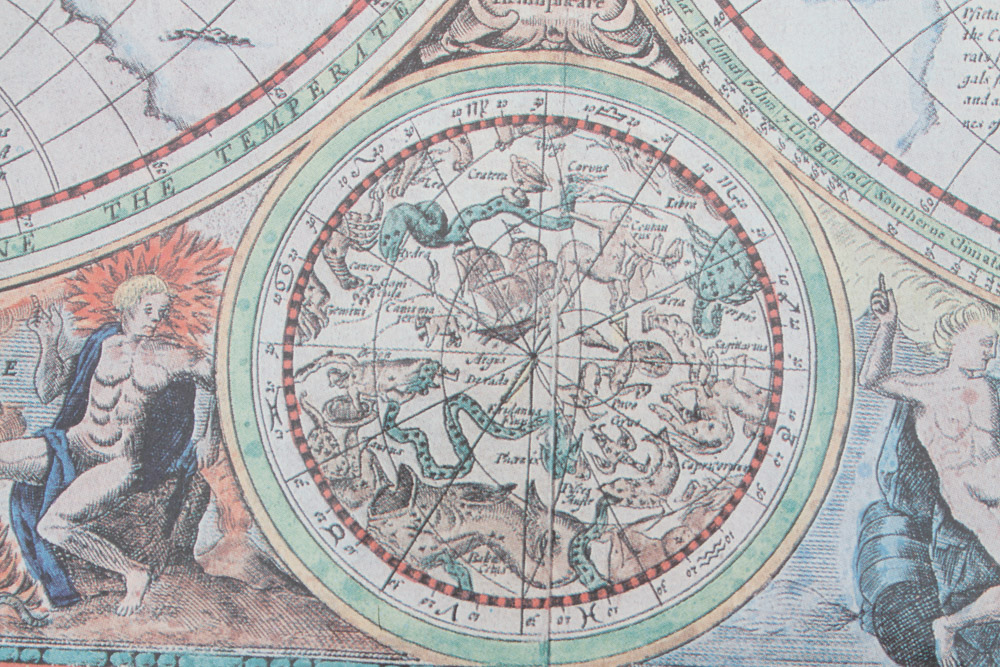 Pair of Framed Map Prints