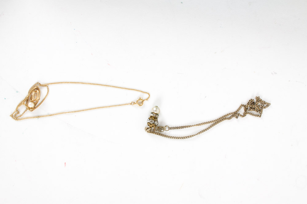 Vintage Costume Jewelry and Box