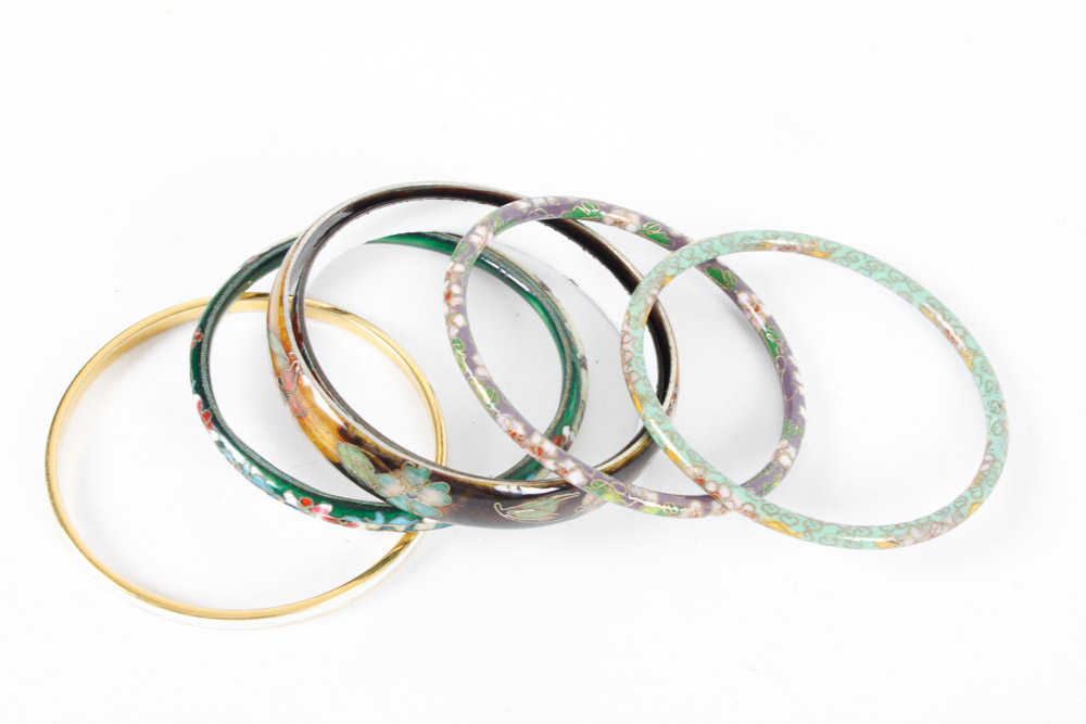 Vintage Bangles and Jewelry Boxes