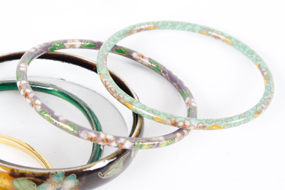 Vintage Bangles and Jewelry Boxes