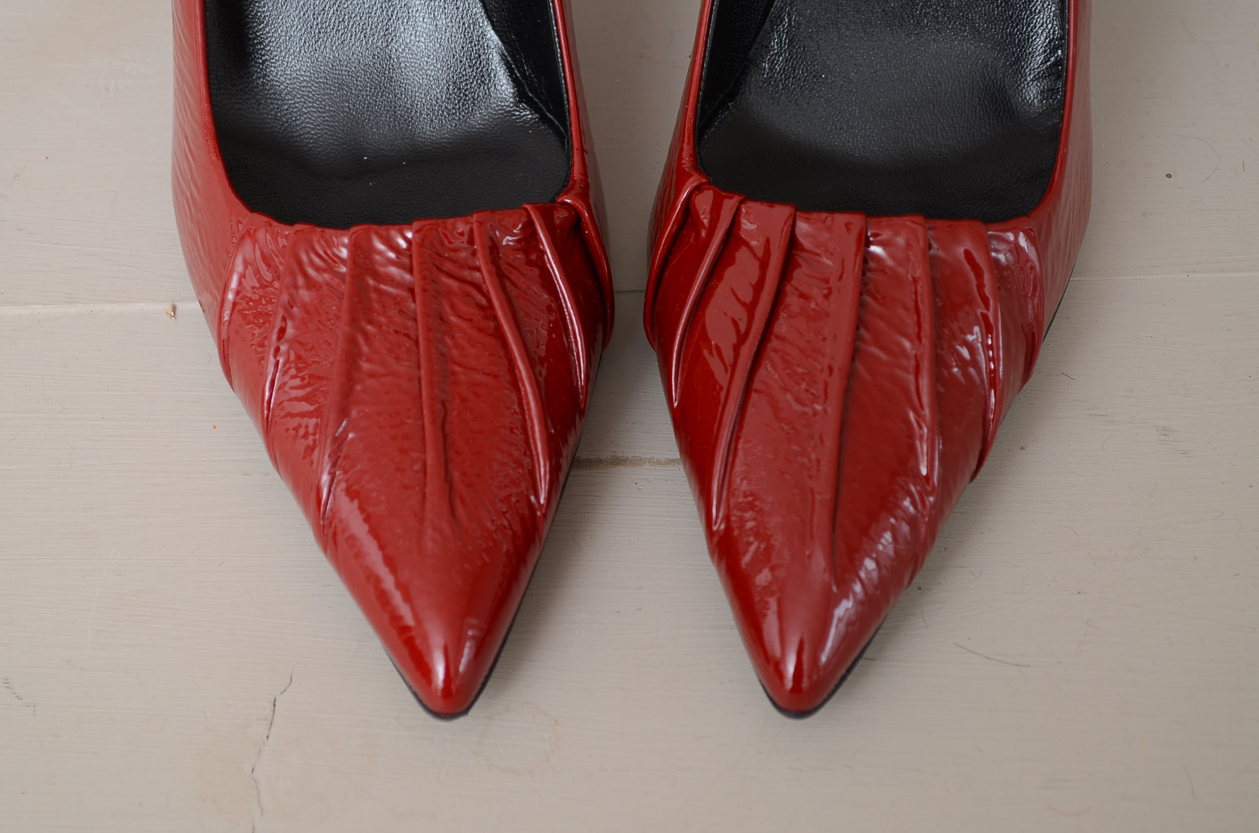 Prada Red Patent Leather High Heels