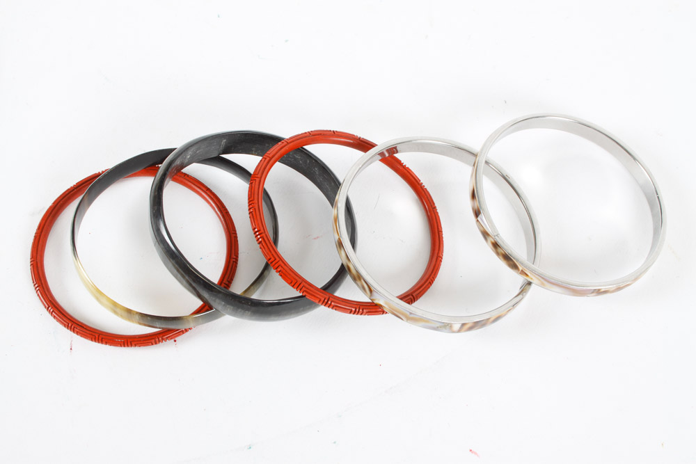 Vintage Bangles and Jewelry Boxes