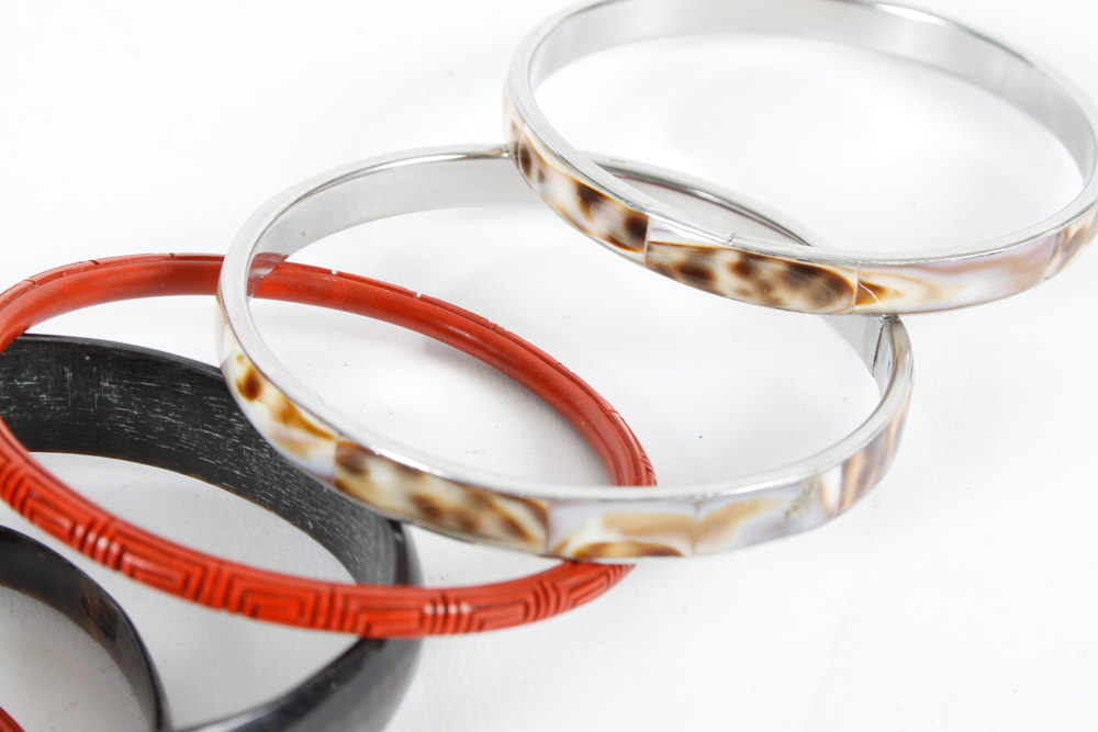 Vintage Bangles and Jewelry Boxes