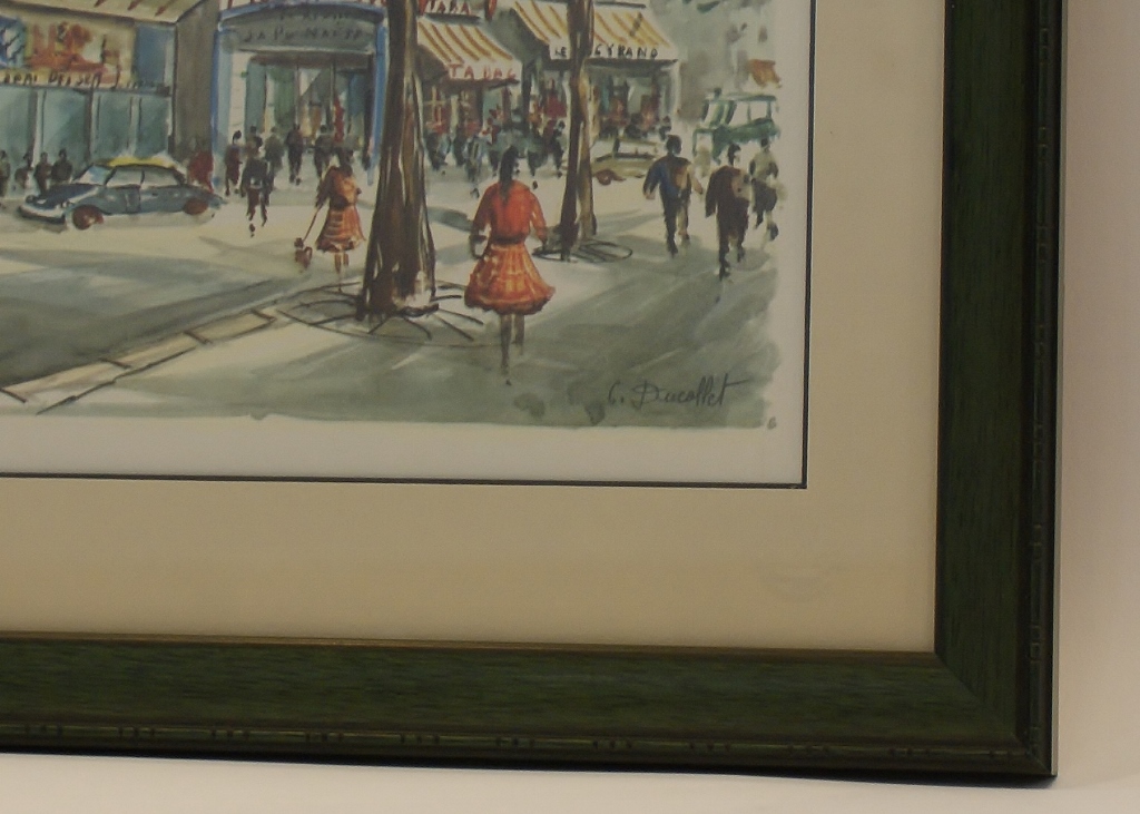 Claude Ducollet Pair of Framed Prints