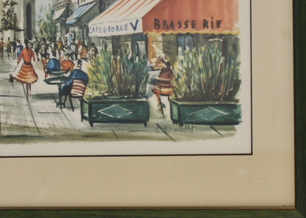 Claude Ducollet Pair of Framed Prints