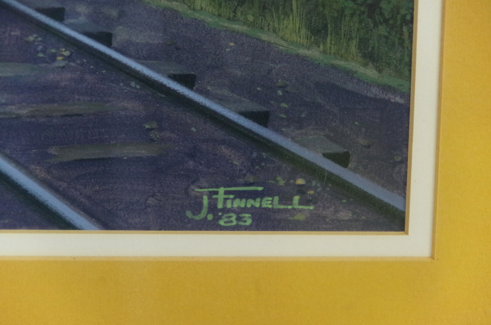 Jim Finnel Watercolor "Caught in the Act"