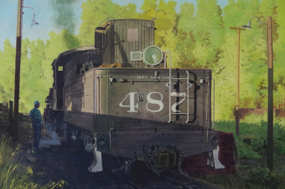 Jim Finnel Watercolor "Caught in the Act"