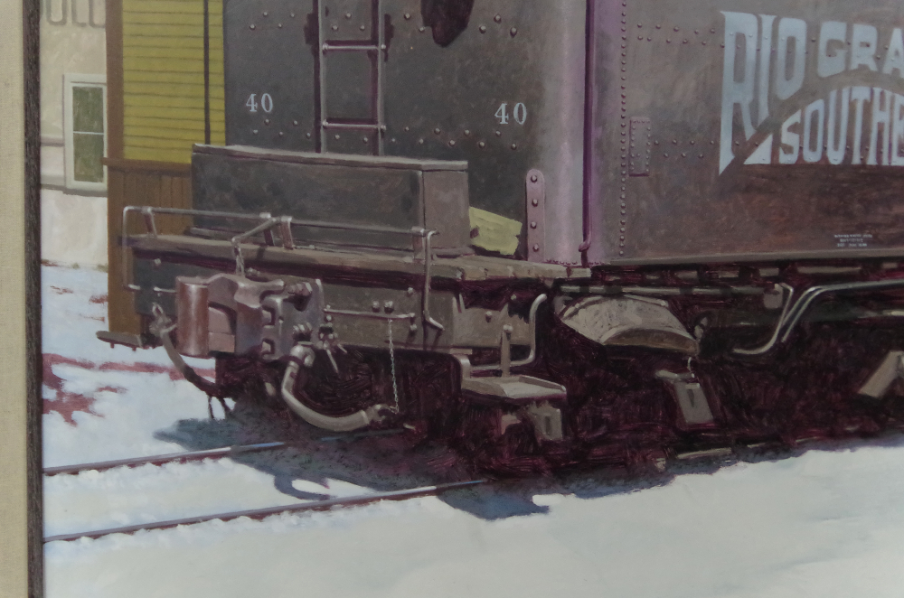 J. Finnell Painting of Engine #40 Rio Grand Southwestern RR