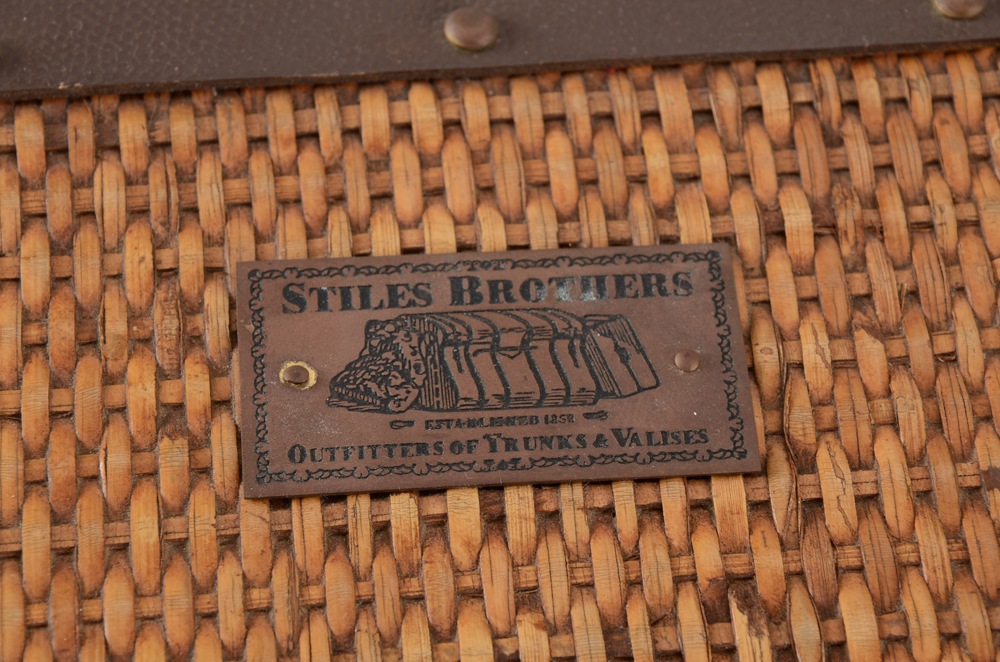Stiles Brothers Wicker Trunk Desk