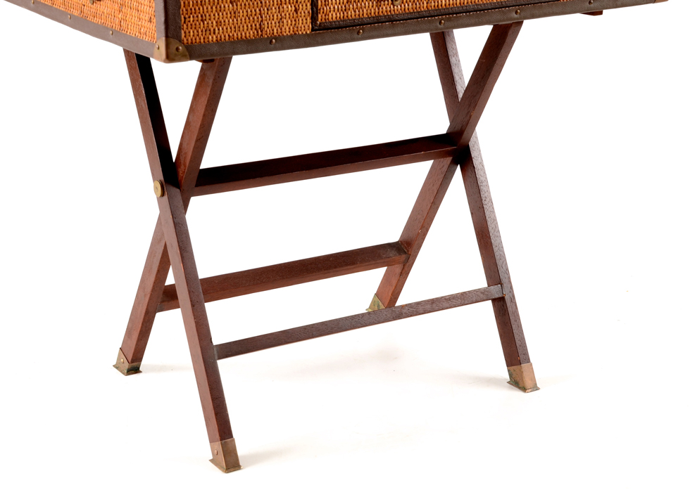 Stiles Brothers Wicker Trunk Desk