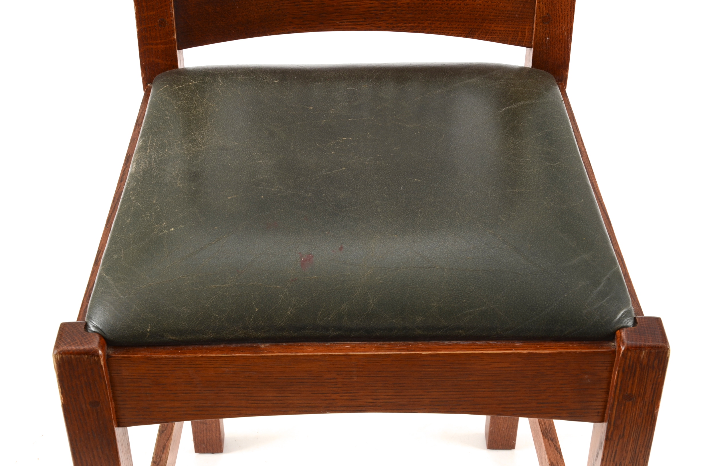 Contemporary Stickley Oak Bar Stools