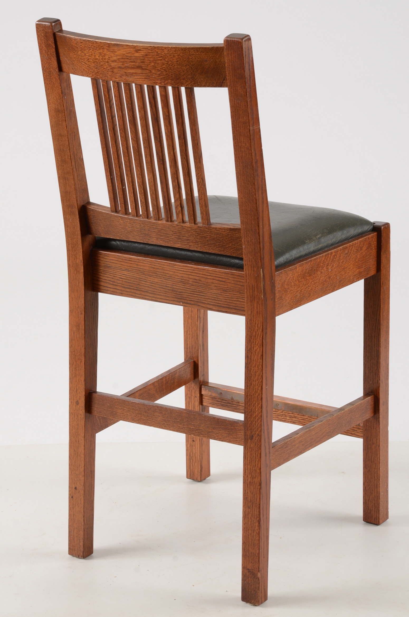 Contemporary Stickley Oak Bar Stools