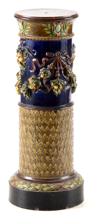 19th Century Majolica Plant Stand