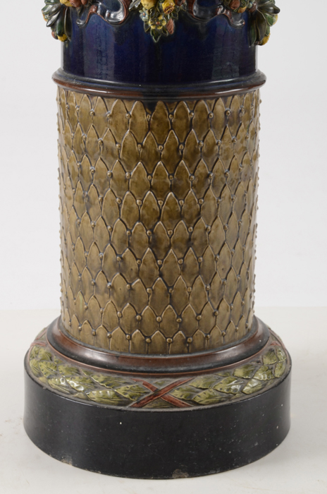 19th Century Majolica Plant Stand