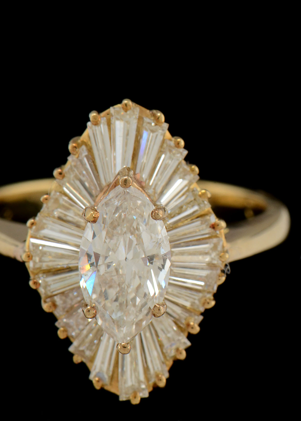 18K Yellow Gold Diamond Ring