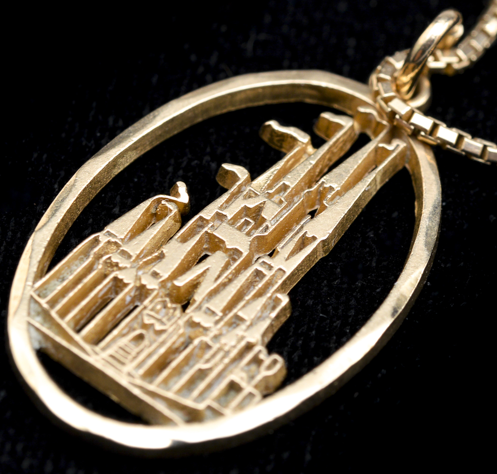 14K Gold Disney Charms Necklace