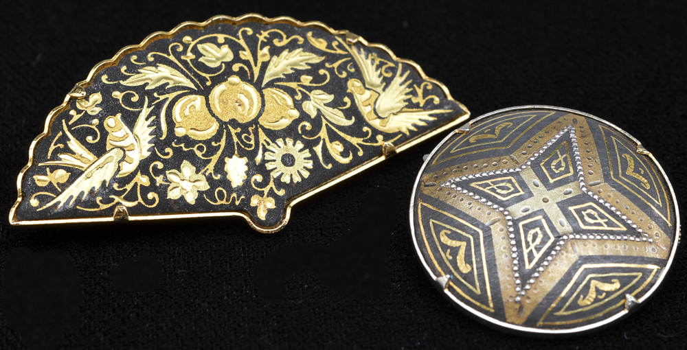 Group of Vintage Damascene Jewelry