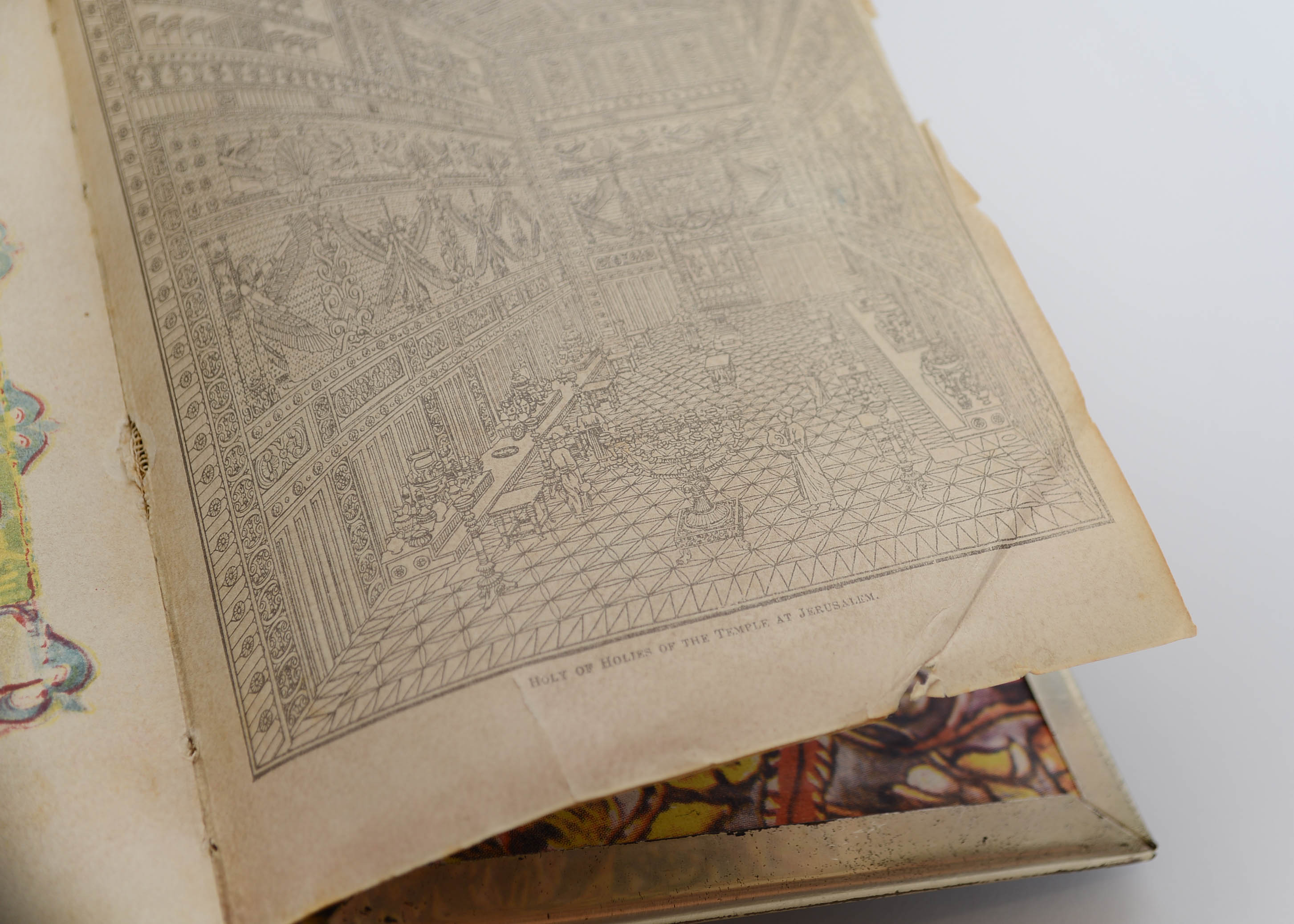 Illustrated Jerusalem Bible with Metal Covers and English Translation