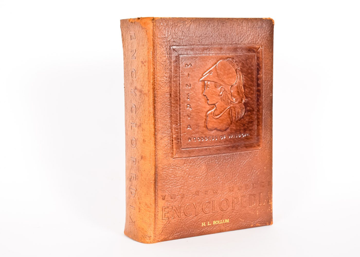 Leather-bound "The New Modern Encyclopedia"