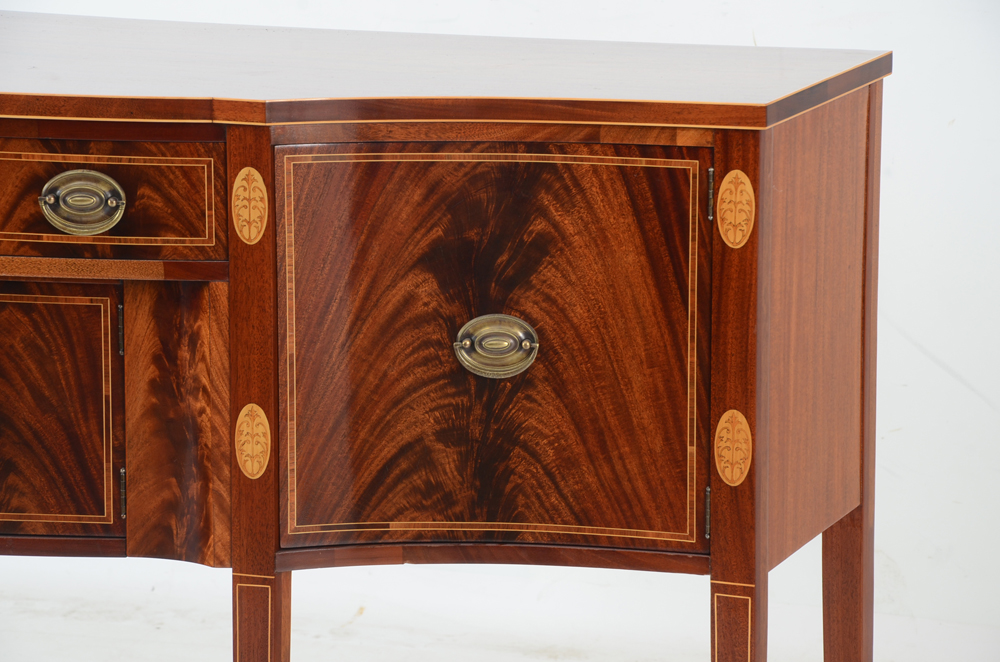 Reproduction Mt. Vernon Hepplewhite Style Inlaid Sideboard