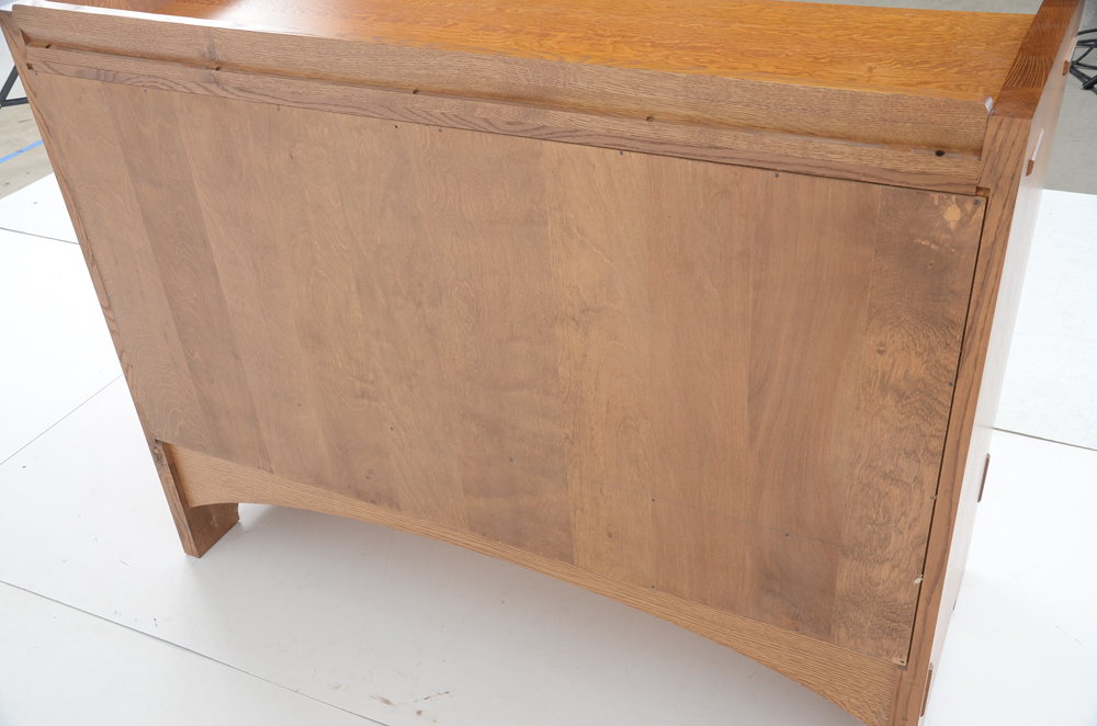 Contemporary Mission Style Oak Sideboard