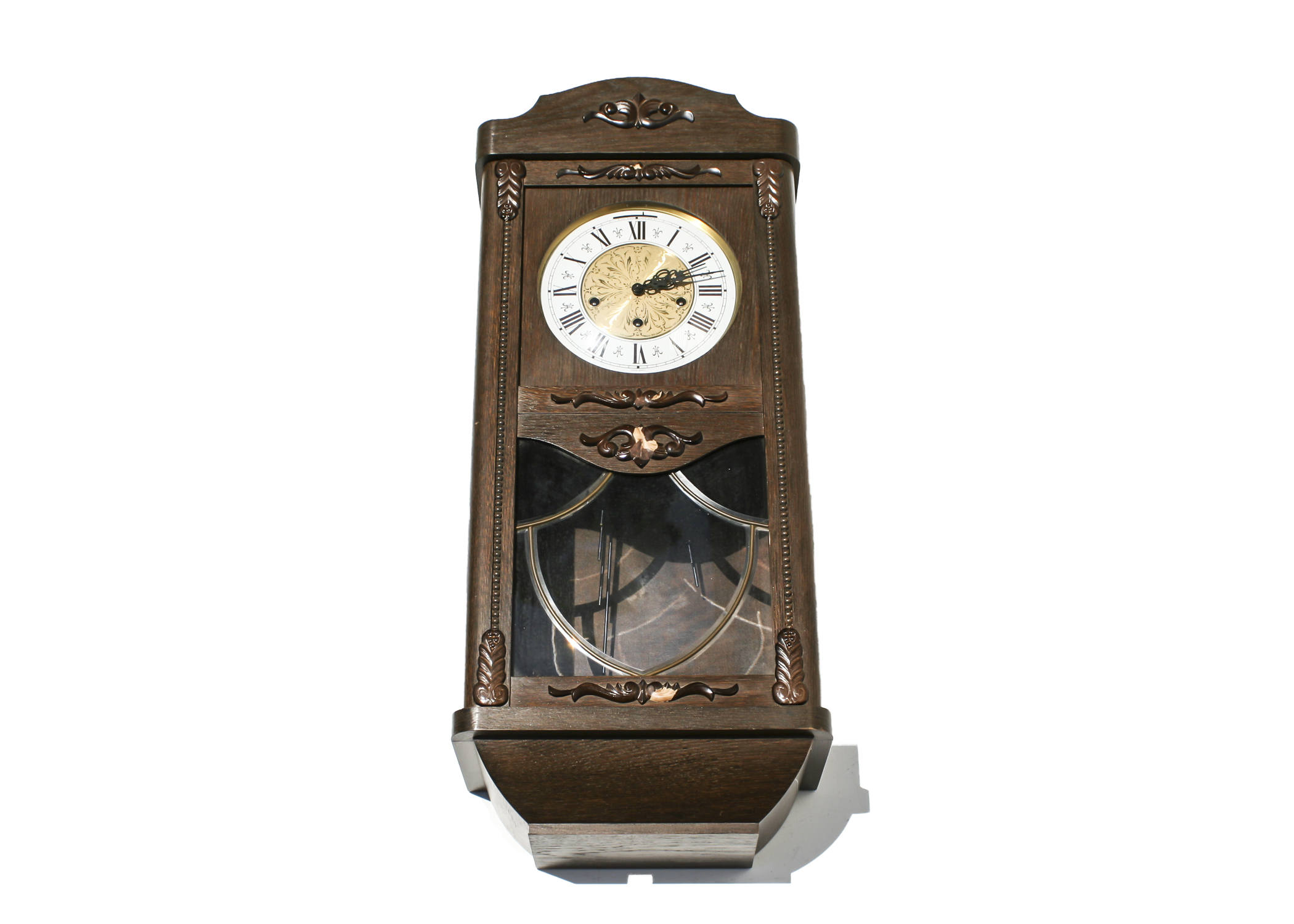 Vintage Triple Chime German Jauch Wall Clock