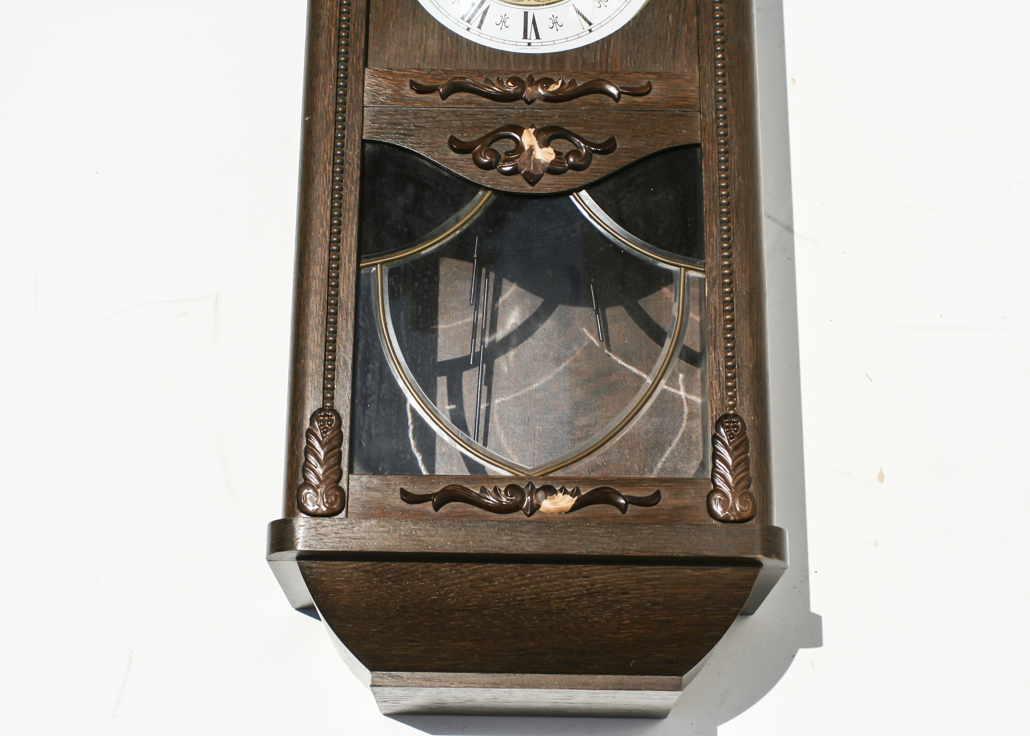 Vintage Triple Chime German Jauch Wall Clock