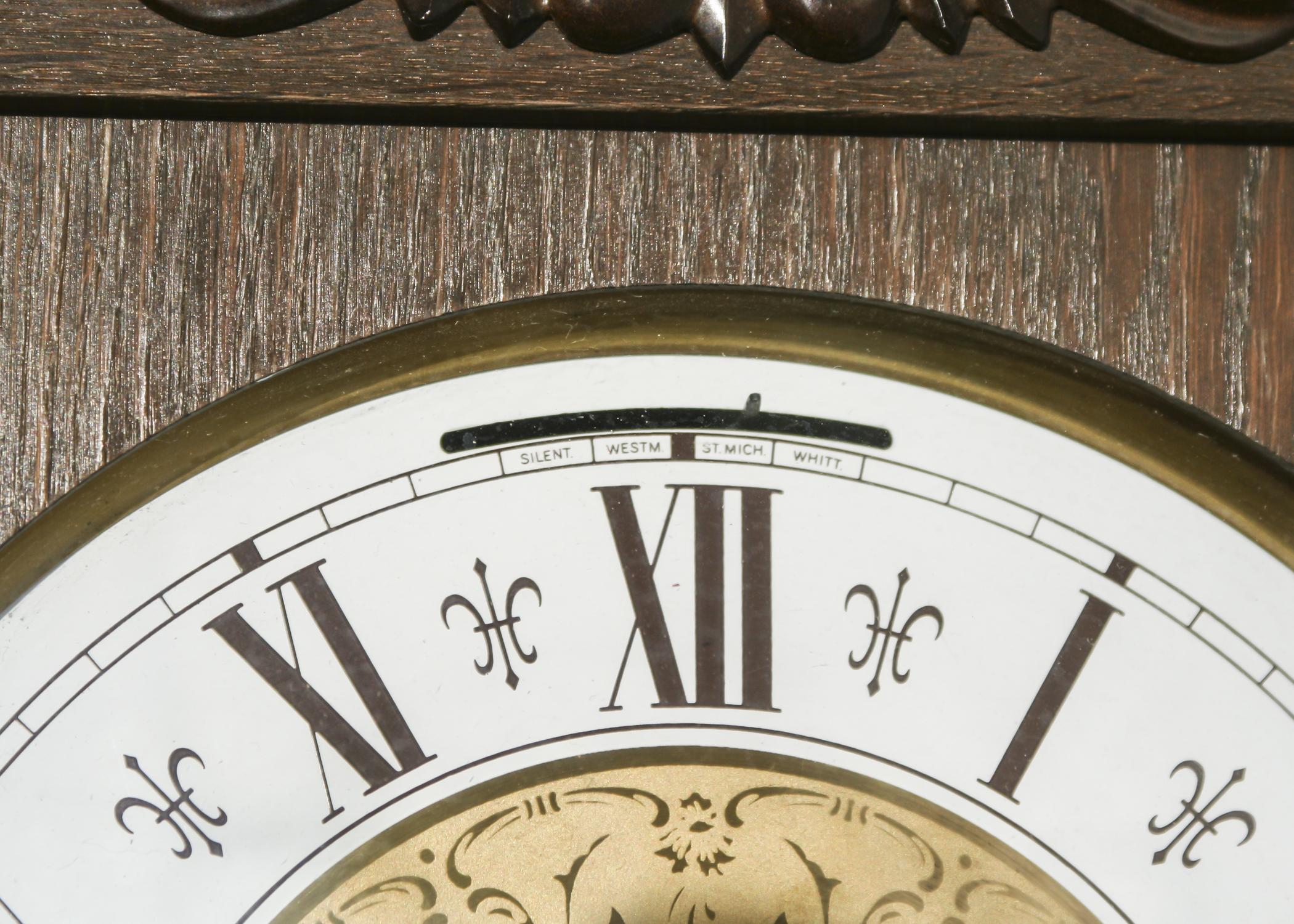 Vintage Triple Chime German Jauch Wall Clock