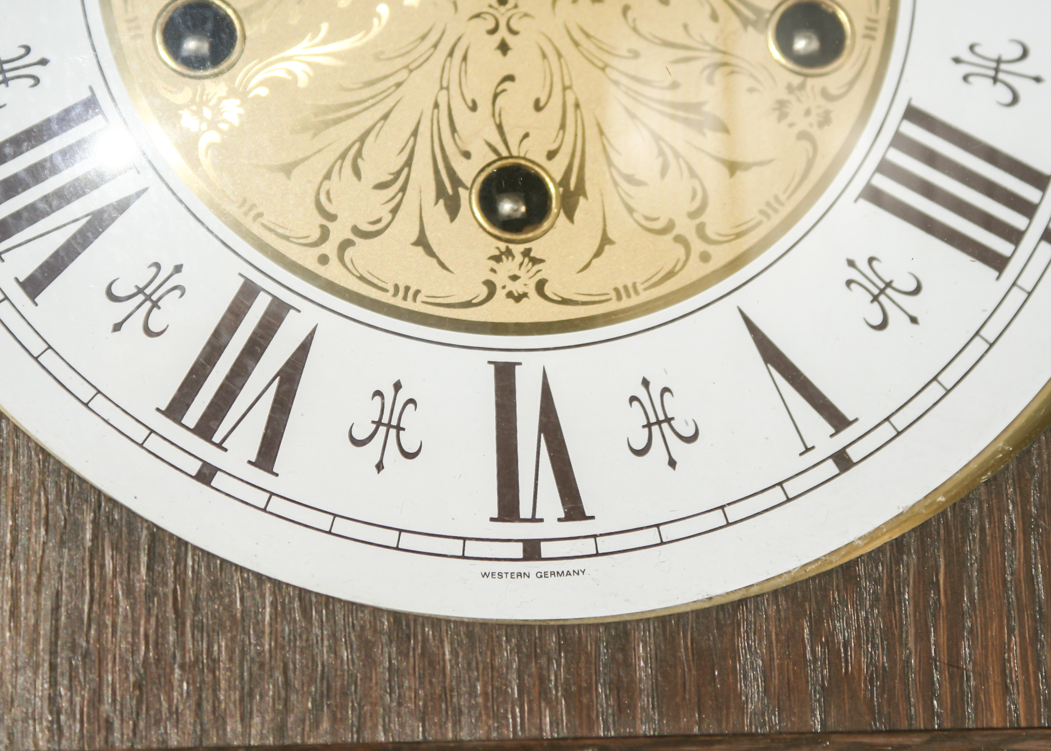 Vintage Triple Chime German Jauch Wall Clock