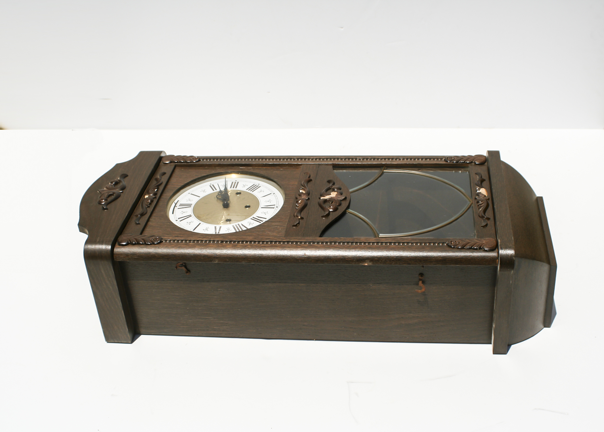 Vintage Triple Chime German Jauch Wall Clock