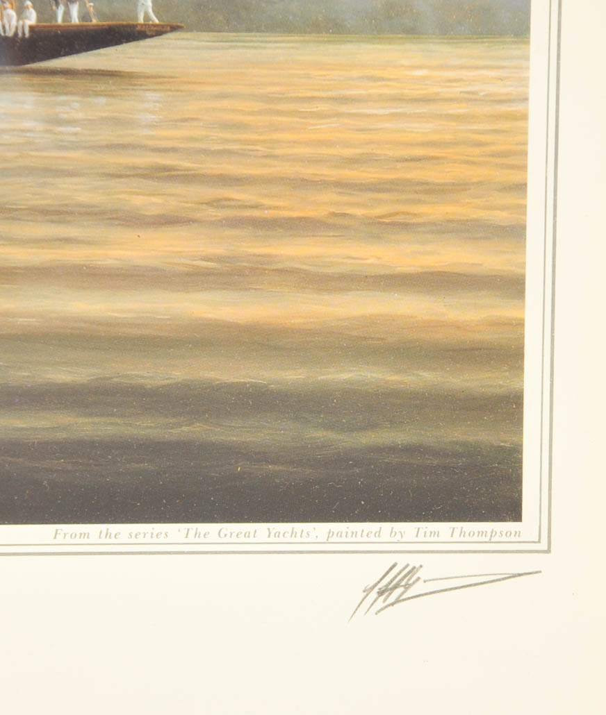 Tim Thompson "The Great Yachts" Signed Prints