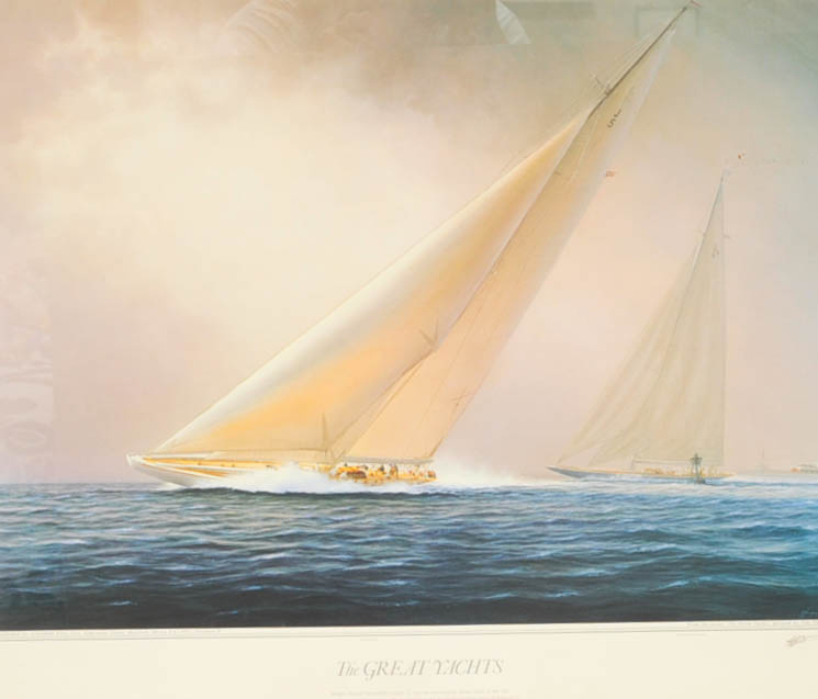 Tim Thompson "The Great Yachts" Signed Prints