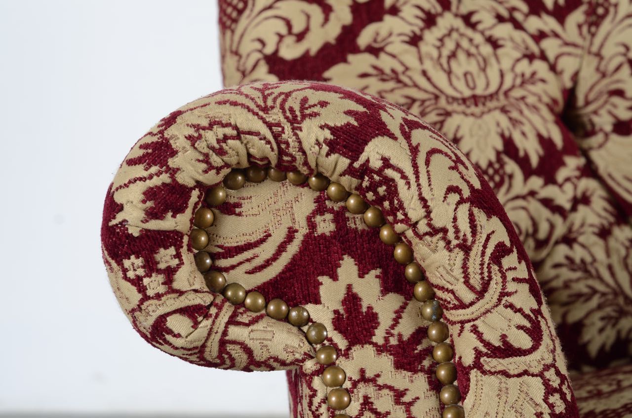 Southwood Traditional Tufted Chair and Matching Ottoman